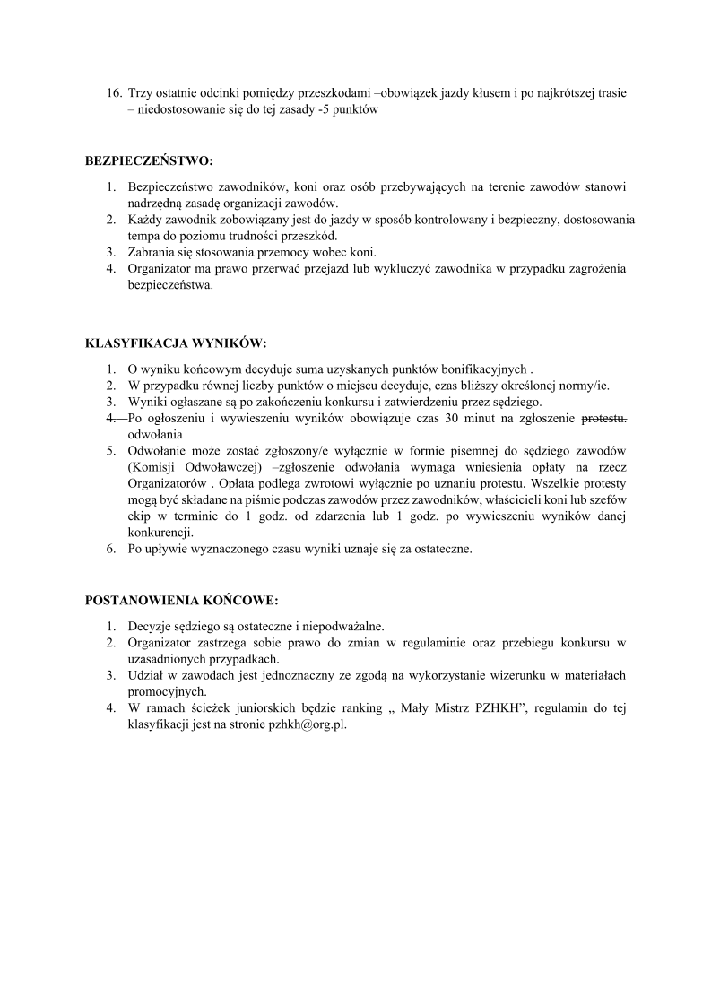 Regul. Sc.Hc. dla juniorów - str.2
